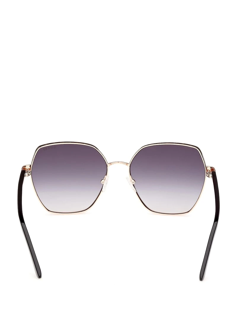 Geometric Metal Sunglasses