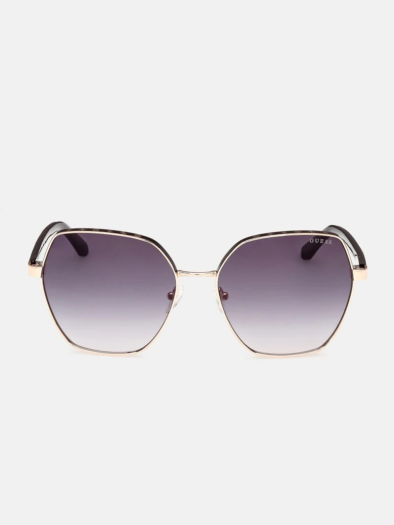 Geometric Metal Sunglasses