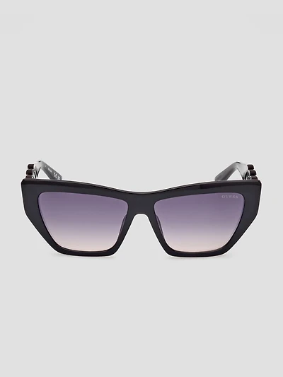 Cat-Eye Chain-Link Sunglasses