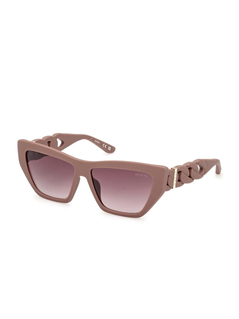 Cat-Eye Chain-Link Sunglasses