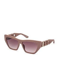 Cat-Eye Chain-Link Sunglasses
