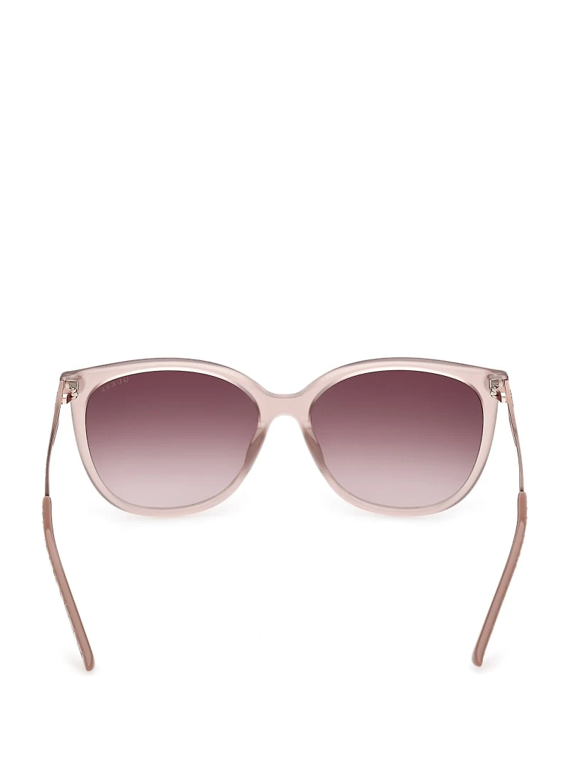 Plastic Round Cat-Eye Sunglasses