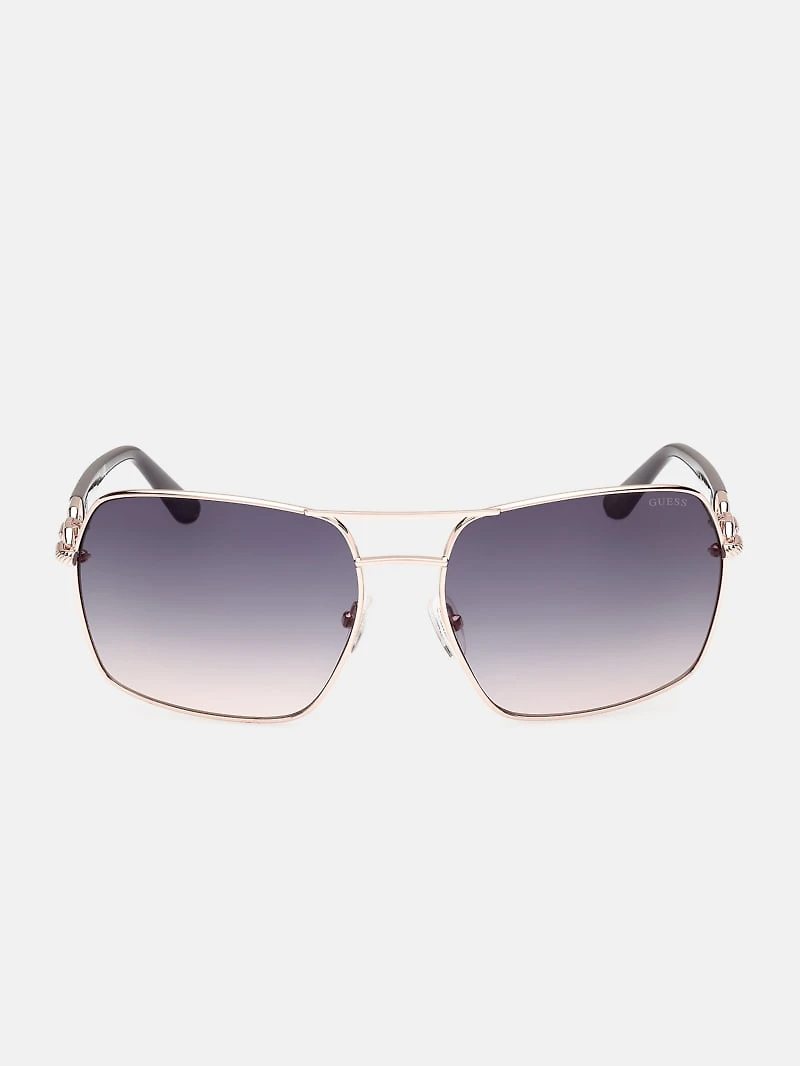 Square Metal Sunglasses
