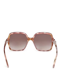 Oversized Plastic Square Sunglasses