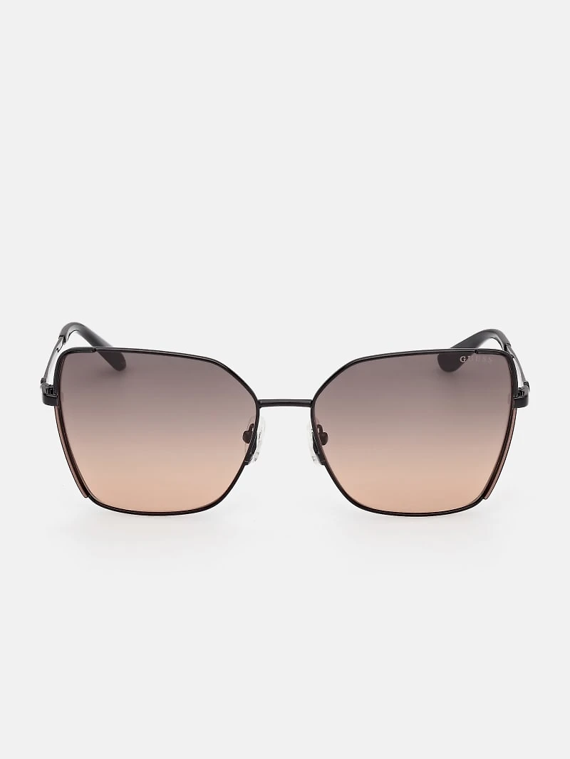 Geometric Butterfly Metal Sunglasses