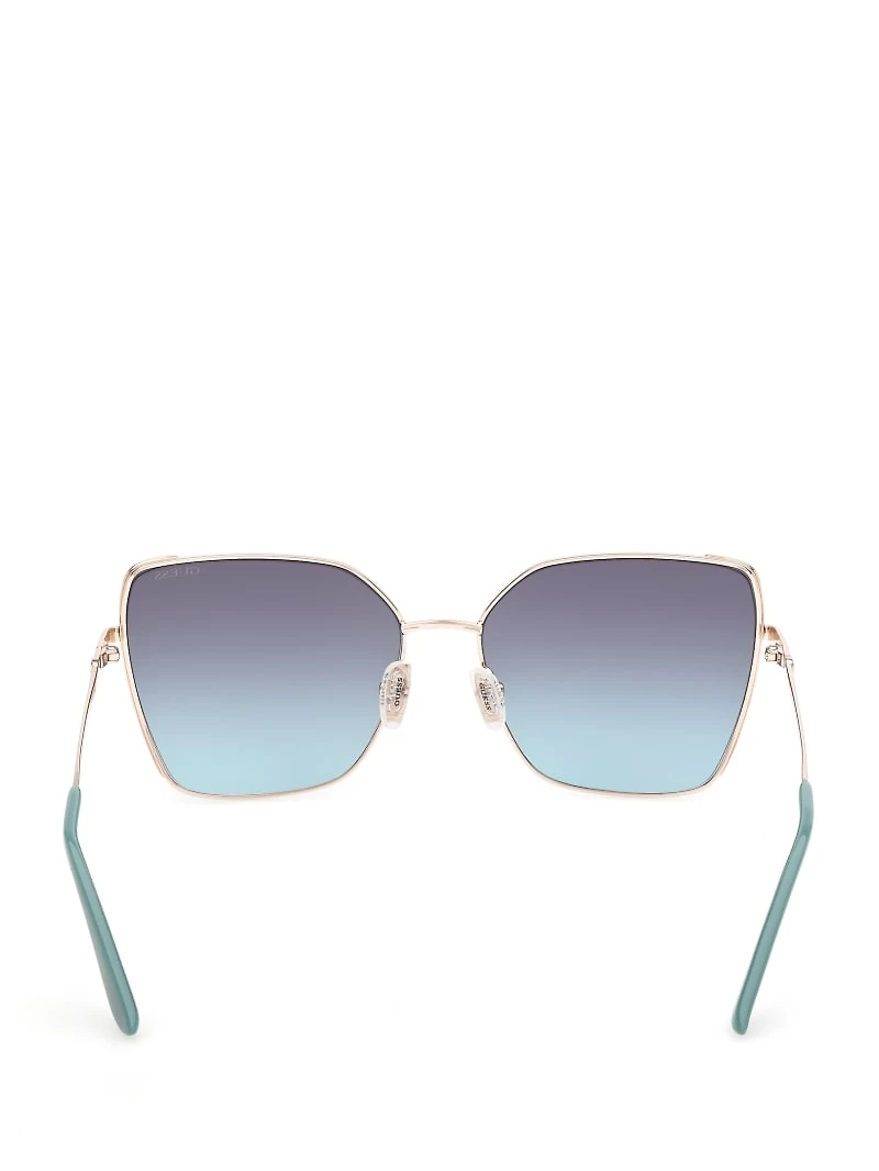 Geometric Butterfly Metal Sunglasses