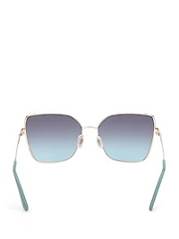 Geometric Butterfly Metal Sunglasses