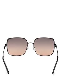 Oversized Square Metal Sunglasses