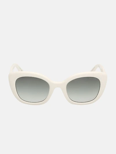 Bubble Cat-Eye Plastic Sunglasses