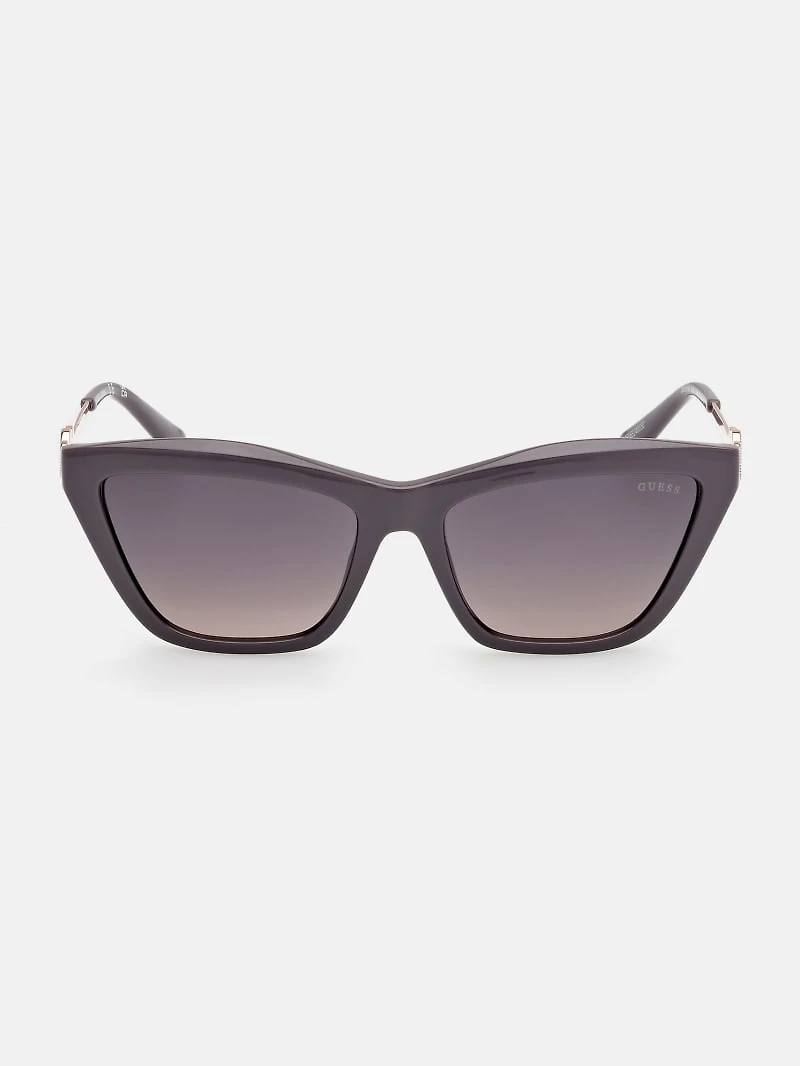 Cat-Eye Signature Plastic Sunglasses