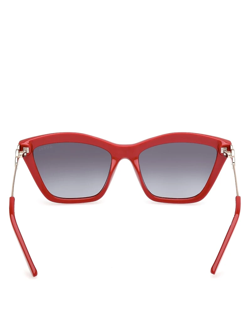 Cat-Eye Signature Plastic Sunglasses