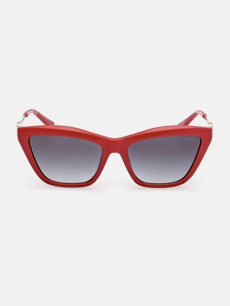Cat-Eye Signature Plastic Sunglasses