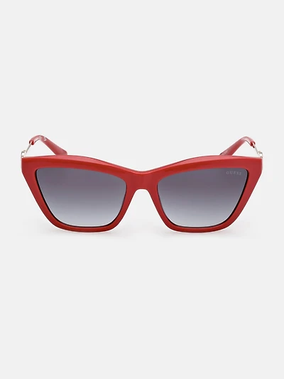 Cat-Eye Signature Plastic Sunglasses