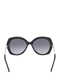 Geometric Transparent Plastic Sunglasses