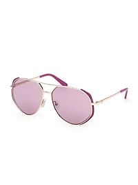 Metal Aviator Sunglasses