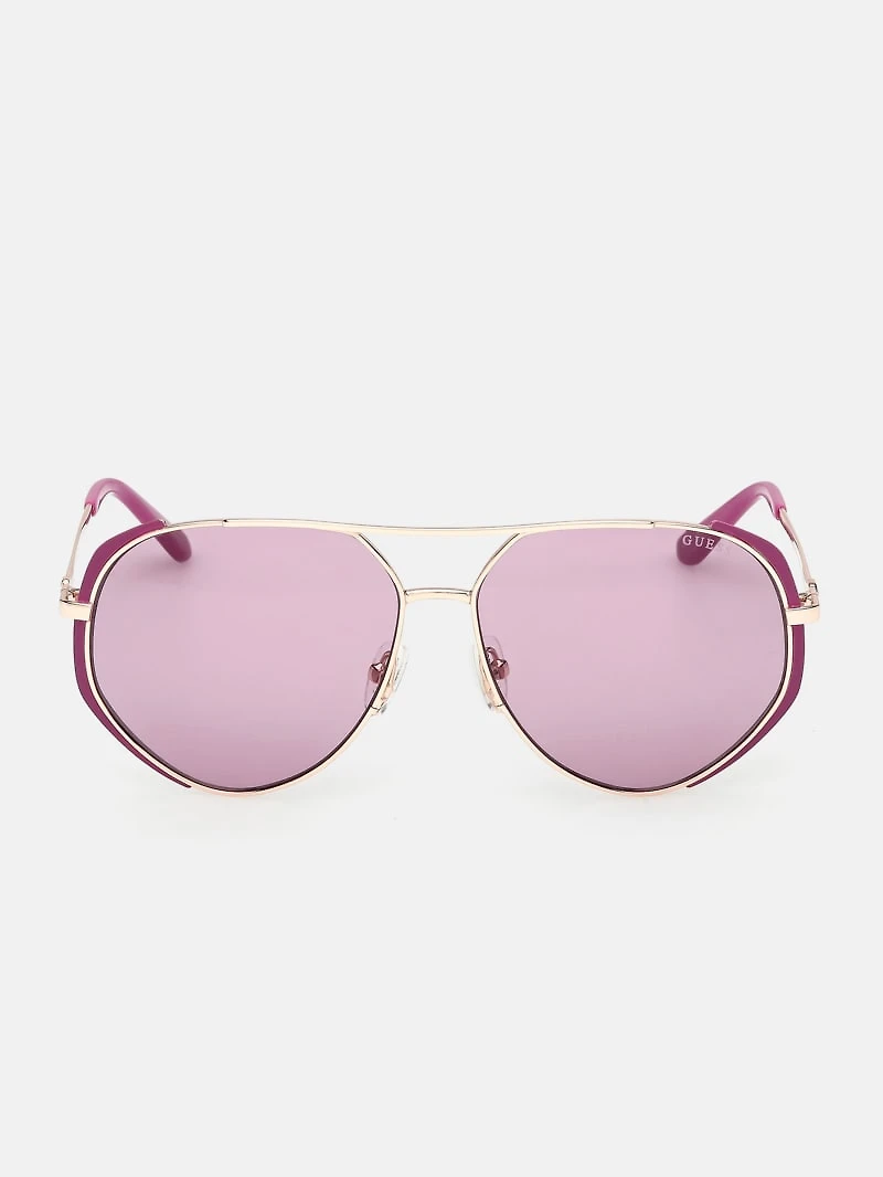 Metal Aviator Sunglasses