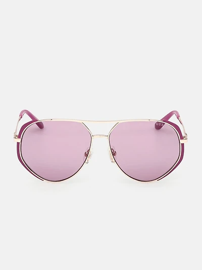 Metal Aviator Sunglasses