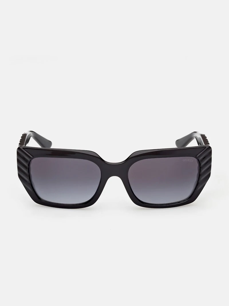 Leigh-Anne Rectangular Plastic Sunglasses