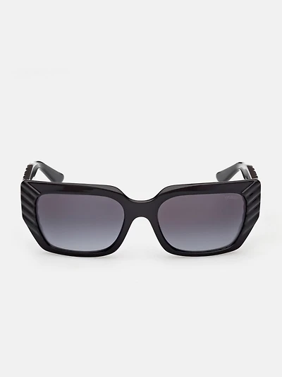 Leigh-Anne Rectangular Plastic Sunglasses