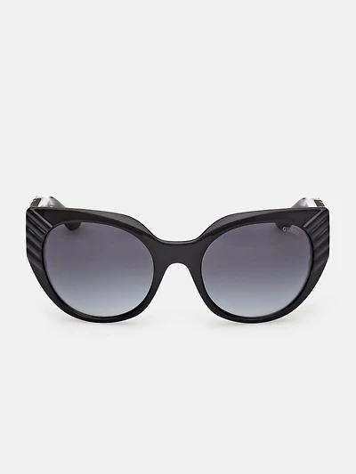 Adina Cat-Eye Plastic Textured Sunglasses