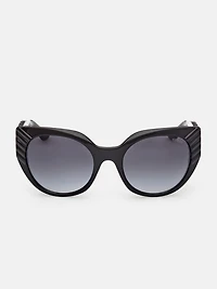 Adina Cat-Eye Plastic Textured Sunglasses