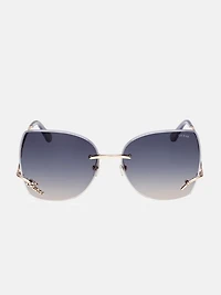 Raelynn Square Rimless Sunglasses