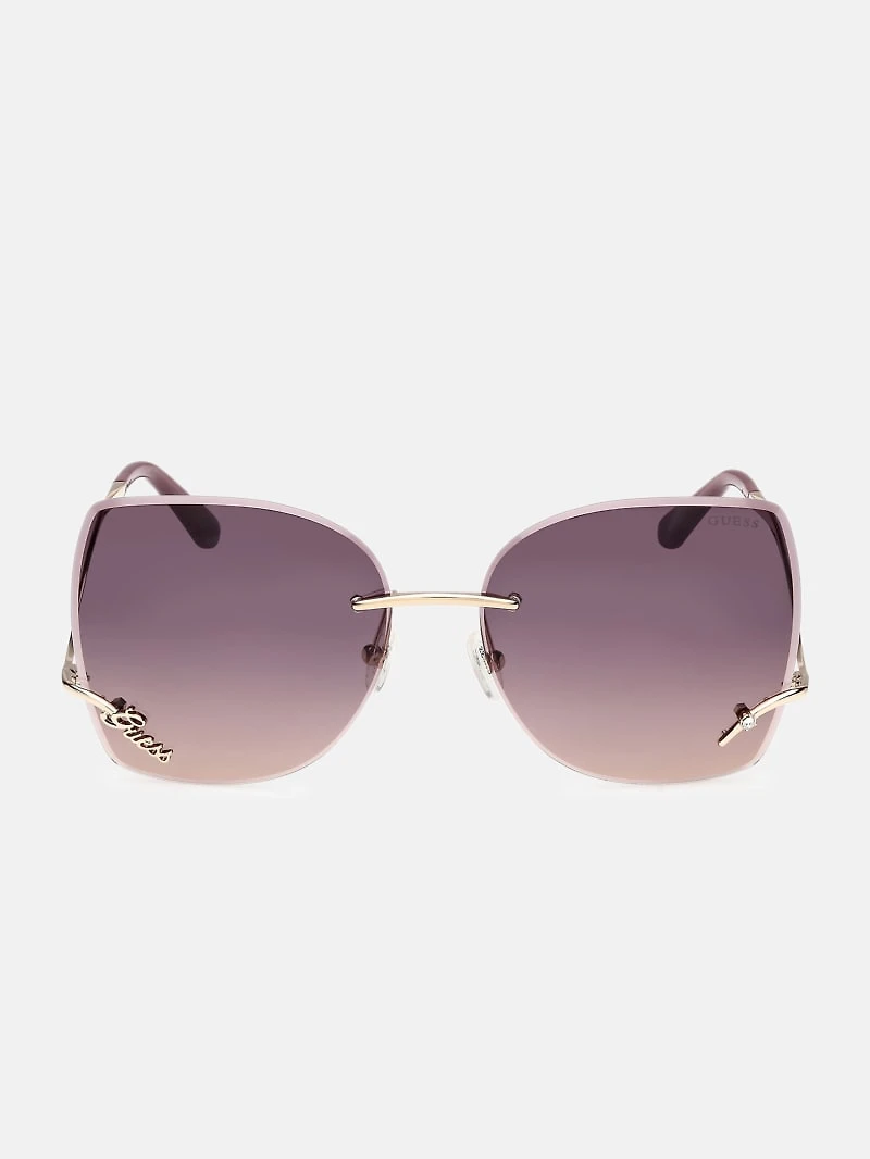 Raelynn Square Rimless Sunglasses