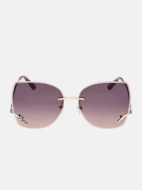 Raelynn Square Rimless Sunglasses