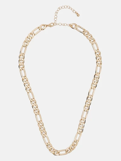 14K Gold-Plated Etched Chunky Necklace