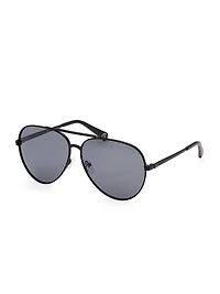 Aviator Logo Sunglasses