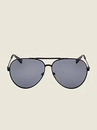 Aviator Logo Sunglasses