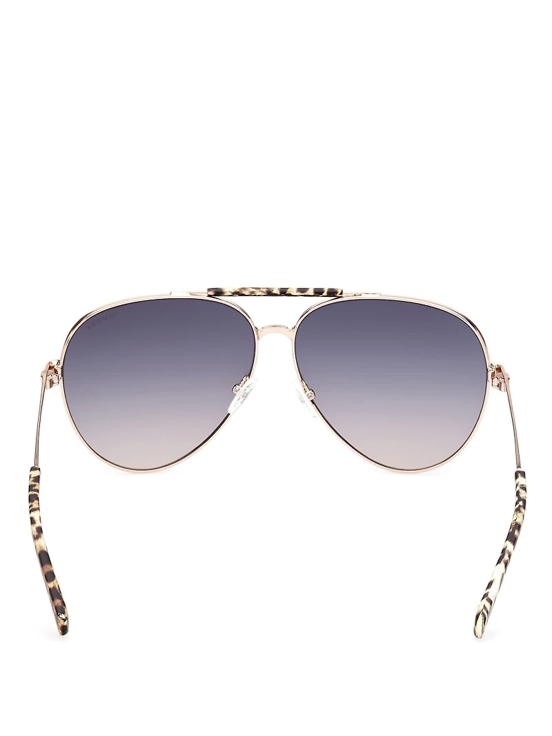 Aviator Logo Sunglasses