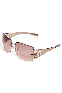 Rimless Shield Sunglasses