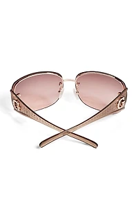 Rimless Shield Sunglasses