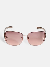 Rimless Shield Sunglasses