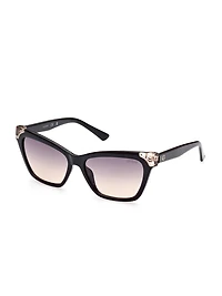 Tortoise Plastic Square Sunglasses
