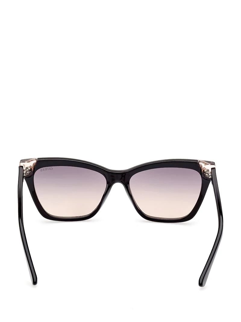 Tortoise Plastic Square Sunglasses