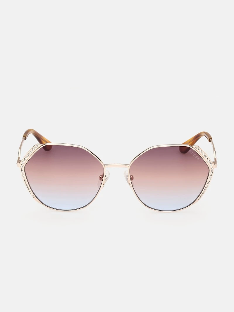 Geometric Stone Sunglasses