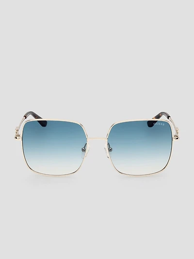 Oversized Square G Metal Sunglasses