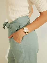 Two-Tone Analog Watch