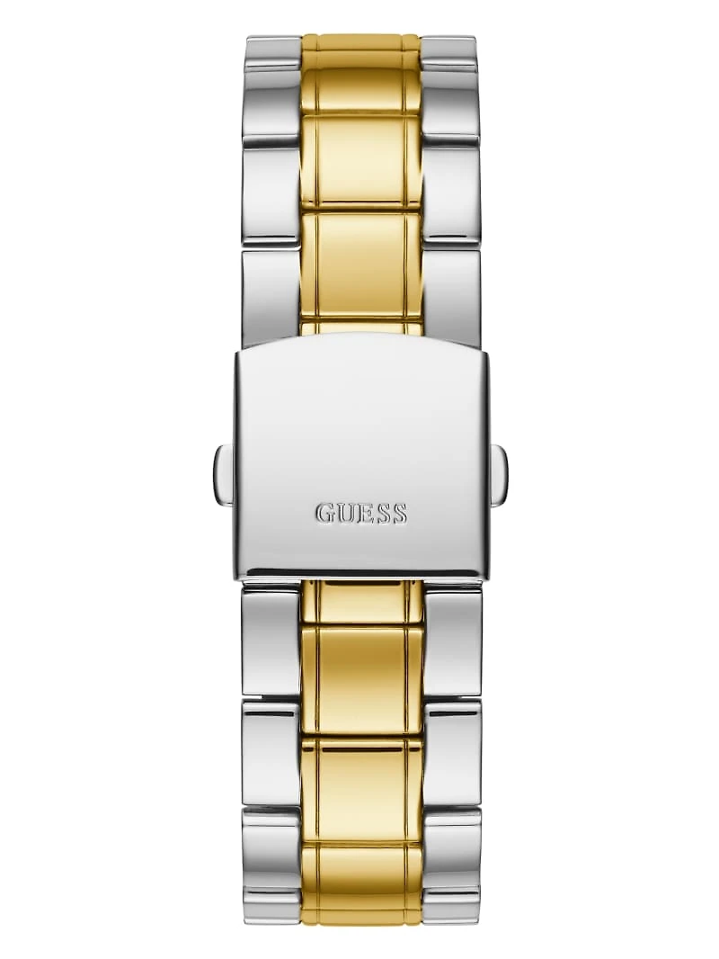 Green Two-Tone Multifunction Watch