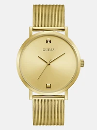 Gold-Tone Diamond Analog Watch