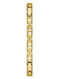 Gold-Tone Rhinestone Analog Watch