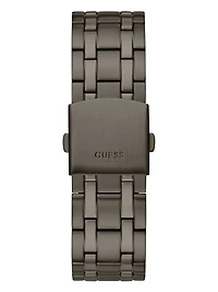 Dark Silver-Tone Multifunction Watch