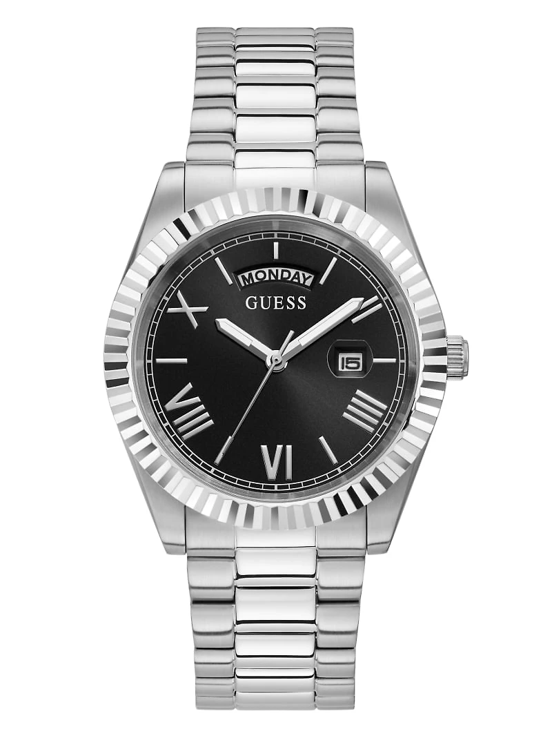 Silver-Tone Analog Watch