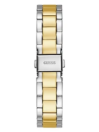 Multi-Tone and Green Analog Watch