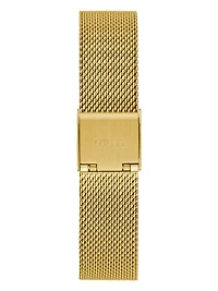 Gold-Tone and Green Mesh Analog Watch