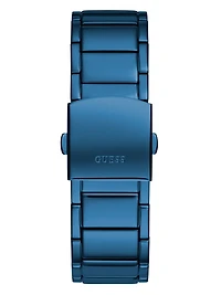 Blue and Diamond Analog Watch