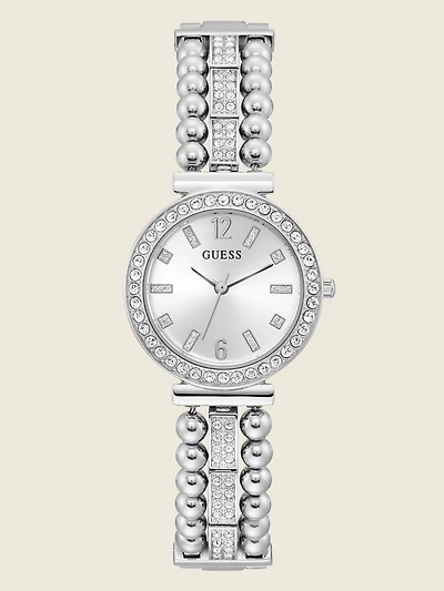 Silver-Tone Analog Watch
