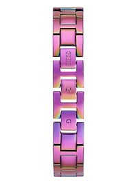 Iridescent Rhinestone Analog Watch